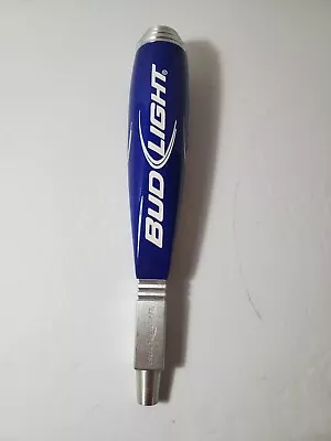 BUD LIGHT Budweiser Beer Tap Handle Blue White & Silver Excellent • $19.99