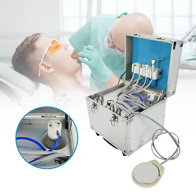 Dental Mobile Delivery Unit Portable Rolling Box Air Compressor Suction • $210