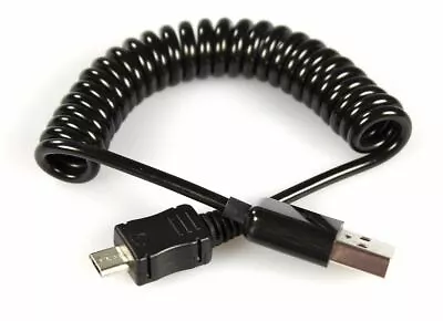 Coiled Micro USB Cable Spiral Spring Curly Stretchy Fast Charging Lead USB 2.0 • £2.69