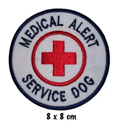 Medical Alert Service Dog Embroidered Sew/Iron On Patch Badge Jeans Jacket • £2.08