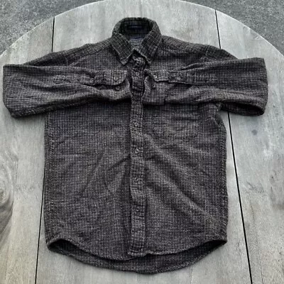 Sir Pendleton Men’s Brown Wool Flannel Long Sleeve Button Shirt (Size: SMALL) • $30