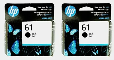 HP #61 Black Ink Cartridge 2 Pack NEW GENUINE • $33.95