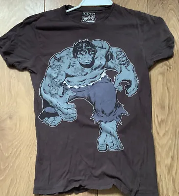 Mens The Incredible Hulk Marvel Comics Grey T-Shirt Small Casual Top Small • £3.99