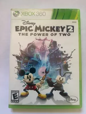 Disney Epic Mickey 2: The Power Of Two (Microsoft Xbox 360 2012) • $9.48