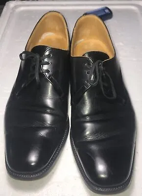 Crockett & Jones Grenville Black AU/UK 7.5 All Leather Shoes VGC See Photos • $99