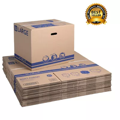 Large Recycled Moving And Storage Boxes 24 In. L X 16 In. W X 19 In. H 25 Count • $77.25