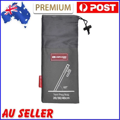 $7.90 • Buy Outdoor Camping Tent Peg Nail Storage Bag Tent Hammer Wind Rope Kit Pouch AU