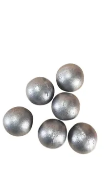 $23.99 • Buy 6pc Cast Iron Balls 2  New Fence Finial Craft Cannon Decor Vintage Style Civil