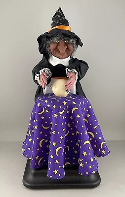 Vintage Fortune Teller Witch Gemmy Animated Halloween 18  Tested See Video • $34.95