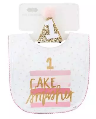 Mud Pie Birthday Girl 1st Birthday Cake Smasher Set • $15