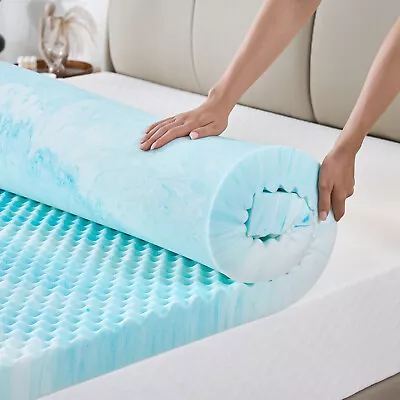 3 Inch Mattress Topper Gel Memory Foam Cooling Infused Pads Twin Full Queen King • $59.99