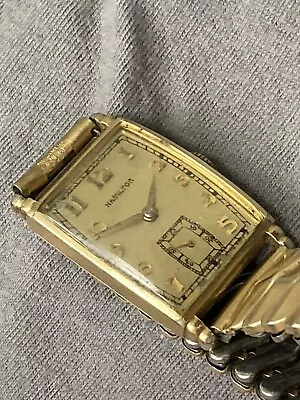 VINTAGE Wristwatch HAMILTON  17 Jewels Cal  980  10 K Gold Filled • £18.25