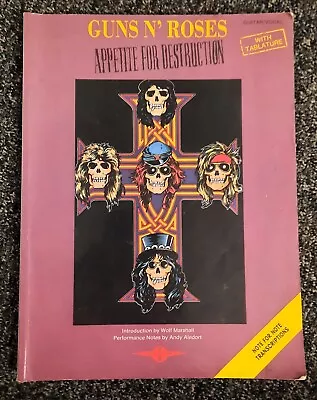 GUNS N' ROSES Appetite  For Destruction - Guitar Tab Book • £8.99