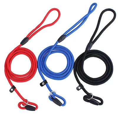 £1.99 • Buy Strong Nylon Slip On Rope Dog Puppy Pet Lead Leash No Collar Needed 3 Sizes
