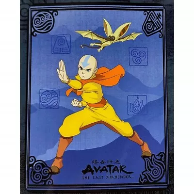 New Avatar The Last Airbender Aang Fleece Throw Gift Blanket Momo Cartoon Movie • $19.54