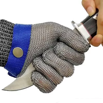 ANSI A9 Cut Resistant Glove Stainless Steel Mesh Metal Glove Food Grade For... • $27.44