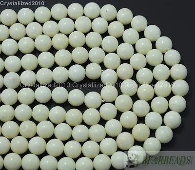 Natural White Coral Gemstone Round Ball Beads 6mm 8mm 10mm 12mm 14mm 16mm 16  • $14.06