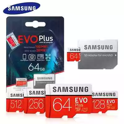 Micro SD Card SamSung Evo Plus 32GB 64GB 128GB 256GB Class 10 SDHC SDXC Memory • $25.90