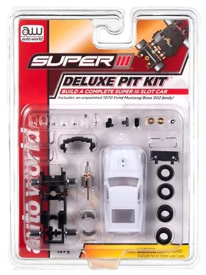 NEW IN HAND Auto World Super Lll Deluxe Build Pit Kit 1970 Boss 302 Slot Car • $20