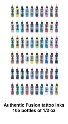 $1571.50 • Buy FUSION &Bloodline &Eternal Tattoo Inks Special Wholesale Set 132 Bottles