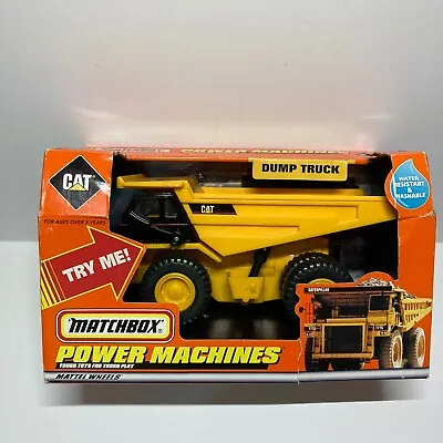 Mattel Matchbox Power Machines Caterpillar Dump Truck Construction New VTG • $31.67