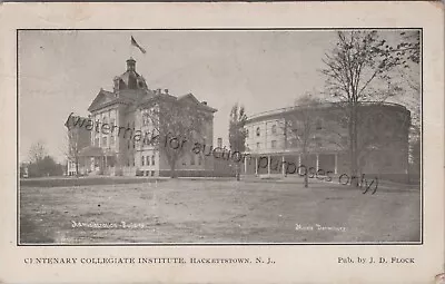 Hackettstown NJ 1910 Centenary Institute JD Flock Warren Co New Jersey Postcard • $13.49