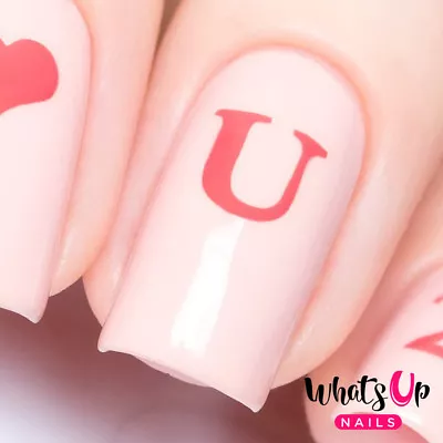 Love Letters Stencils For Nails Valentine's Day Nail Stickers Nail Vinyls • $3.75