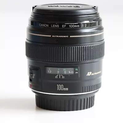 Canon EF AF 100mm F2 USM Fast Telephoto Prime Lens - Read • £155