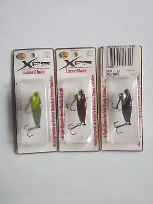 3 Bass Pro Shops  Xps Lazer Blade Blade Baits 1/2 Oz ( Lot Of  3) • $13