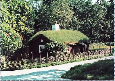 Postcard Stockholm Sweden - Skansen - Soldier's Croft -- House Cottage Farm • $3.95