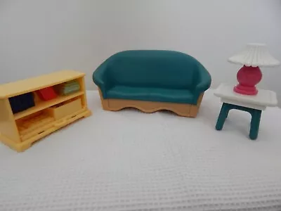 RARE Fisher Price Loving Family Dollhouse Furniture Lounge Room • $49