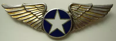 WW2 Sterling / Enameled Flight School Instructor Pilot Wing • $350