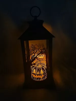 Halloween Pumpkin Light Up Hanging Lantern Decors Lamps Party Decor Flickers! • £12.99