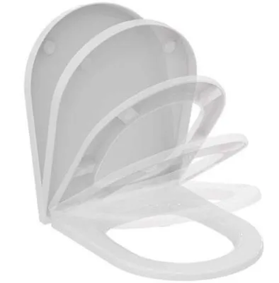 Ideal Standard Round Toilet Seat BLEND CURVE White With Softclose T376001 • £95