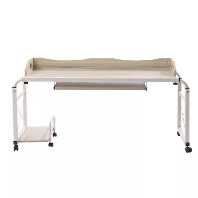 Over Bed Table Desk Rolling Laptop Computer Desk Cart Height Adjustable For Home • $137.99