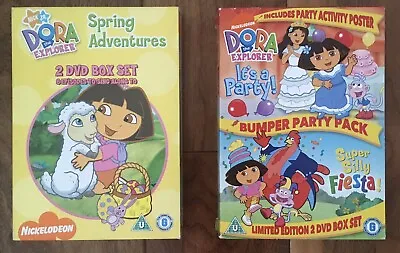 £4.49 • Buy 2 Dvd Dora The Explorer Boxsets - 4 Dvds - Easter Spring & Party Fiestas