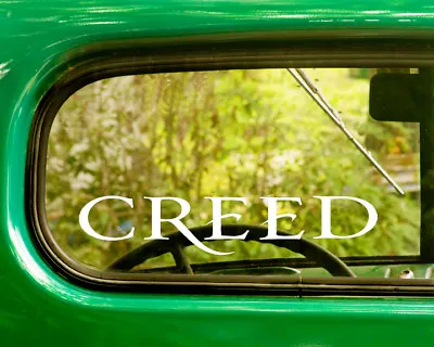 2 CREED DECAL Stickers For Car Truck Window Bumper Laptop • $5.95