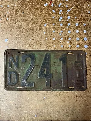 North Dakota License Plate 1915 3 Digit Low Digit • $169.99