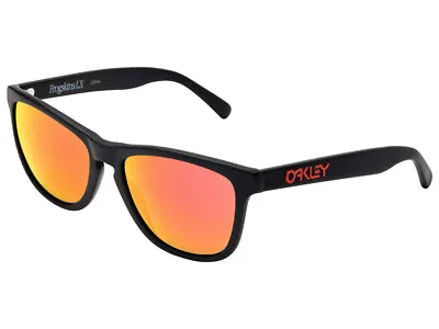 Oakley Frogskins LX Sunglasses OO2043-02 Matte Black/Ruby Iridium • $119.99