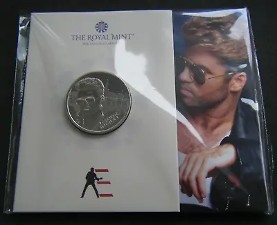 2024 George Michael UK £5 BU Coin Royal Mint Sealed Pack - In Stock • £16.99