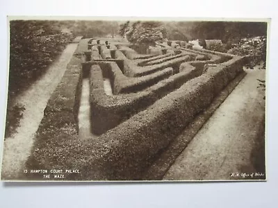 The Maze At Hampton Court Palace London Vintage Postcard K35 • £3.99