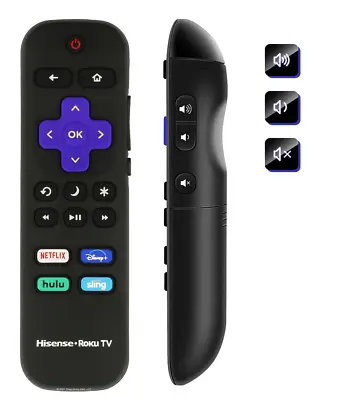 $9.50 • Buy Hisense 269767 HU-RCRUS-22 Roku TV Original Remote Netflix-Disney+-Hulu-Sling