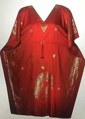 £26.11 • Buy Womens Dashiki African Caftan Maxi Hippie Dress Boho Kaftan Casual Wear One Size