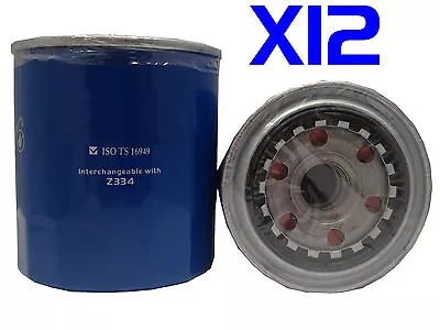 12 X Oil Filter Fits Z334 Dyna 2003-on 4.0L BU300 BU340 115BFT Turbo Diesel • $148.50