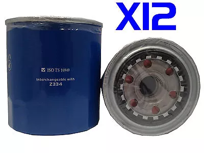 12 X Oil Filter Fits Z334 For TOYOTA LANDCRUISER DIESEL HZJ105 4.2L - 1998-ON • $148.50
