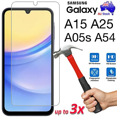 9H Tempered Glass | Film Screen Protector Samsung Galaxy A15 A25 5G A34 A54 A73 • $4.99