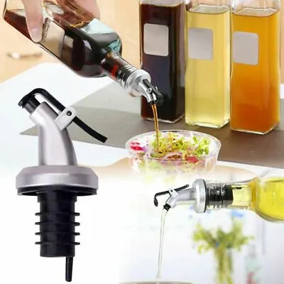 £3.99 • Buy 1Pcs Anti-Leak Olive Oil Sprayer Liquor Dispenser Wine Pourers Flip Top Stopper