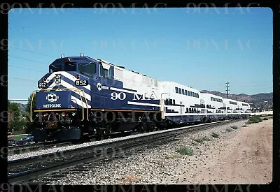 METROLINK-SCAX #852. Chatsworth (CA). Original Slide 1992. Test Train.  • $7.99