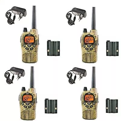 4 Walkie Talkies Midland Gxt1050 With Individual Chargers And Batteries 50 Kms • $260.74
