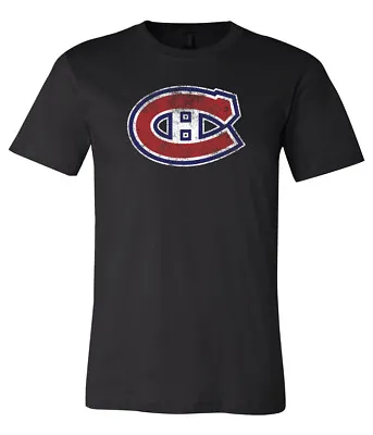 Montreal Canadiens Distressed Logo Shirt S-6XL Tracking!! • $9.99